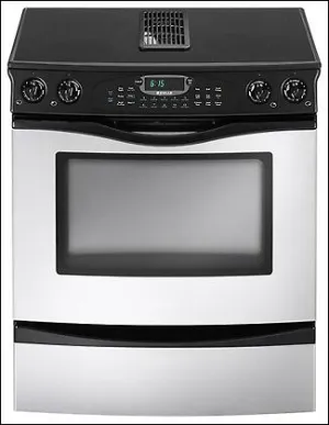 Jennair JES9800AAS Slide-In Downdraft Electric Range Slide In Ranges front control slide-in stove