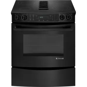 Jennair JES9800CAB Slide-In Electric Downdraft Range With Convection, 30" Slide In Ranges front control slide-in stove