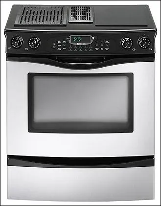 Jennair JES9860AAS Slide-In Downdraft Electric Range Slide In Ranges front control slide-in stove