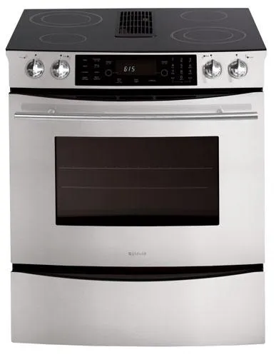 Jennair JES9900BCS Jenn-Air Electric Downdraft Slide-In Range Slide In Ranges front control slide-in stove