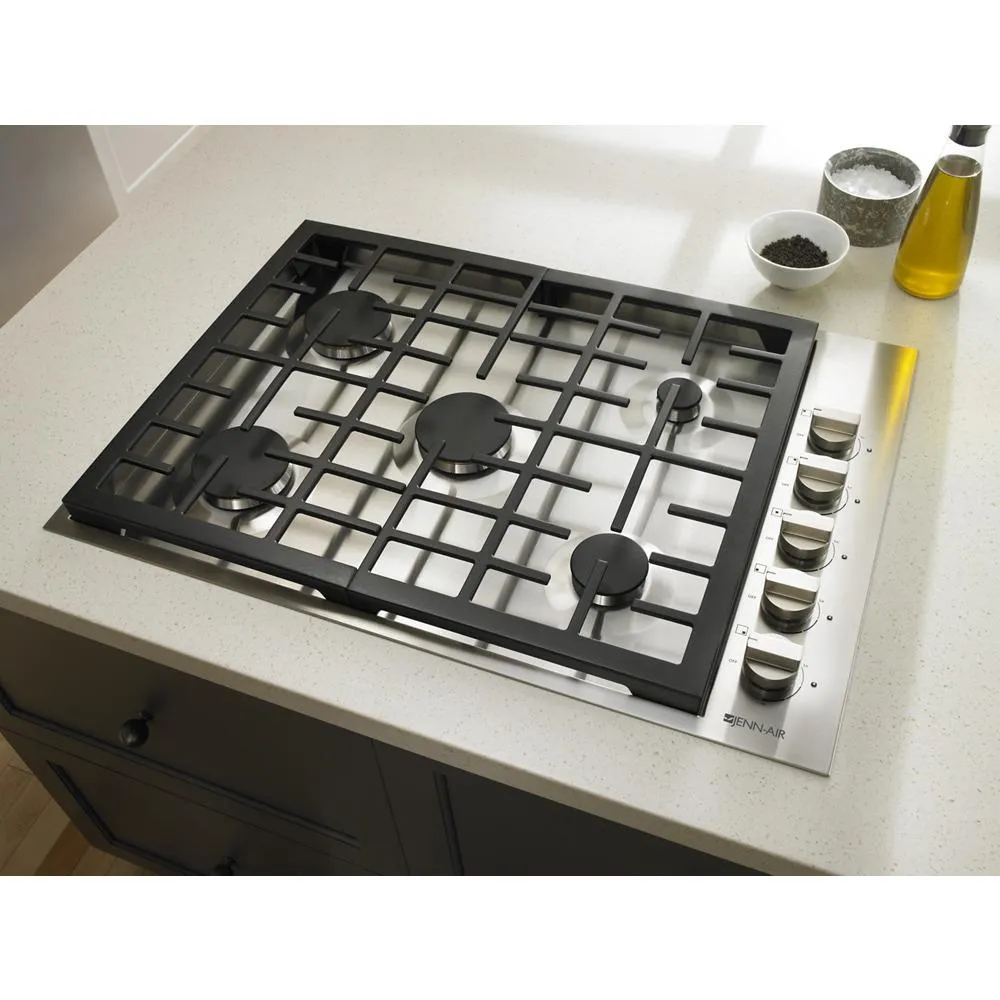 Jennair JGC7530BP Pro-Style 30" 5-Burner Gas Cooktop