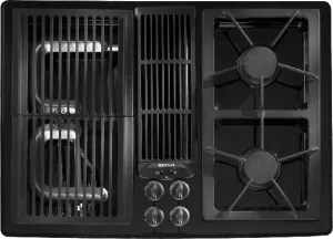 Jennair JGD8130ADB Designer Line Modular Gas Downdraft Cooktop, 30" Gas 4 burner gas range for kitchen
