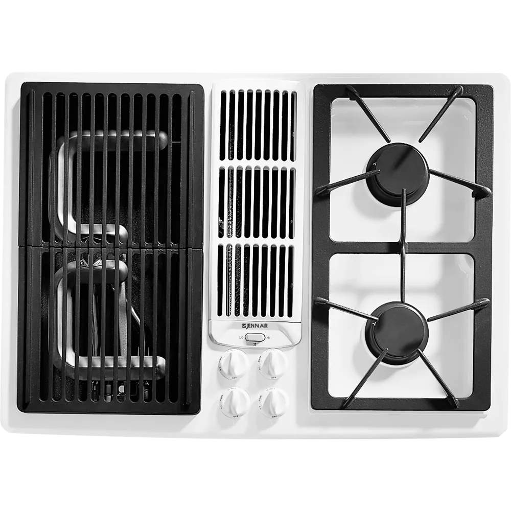 Jennair JGD8130ADW 30" Designer Line Modular Gas Downdraft Cooktop Gas 4 burner gas range for kitchen