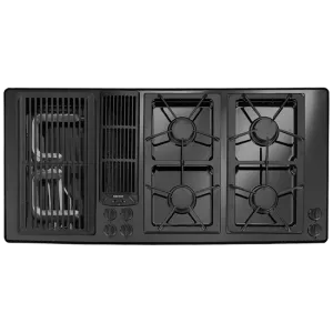 Jennair JGD8345ADB Designer Line Modular Gas Downdraft Cooktop, 45" Gas 4 burner gas range for kitchen