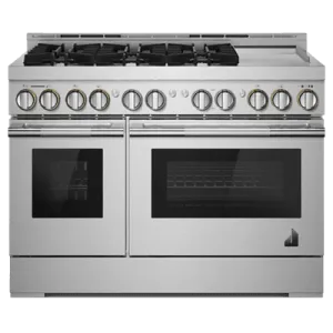Jennair JGRP548HL 48" Rise Gas Professional-Style Range With Chrome-Infused Griddle Professional Ranges commercial oven for home kitchen