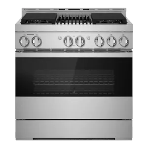 Jennair JGRP636HM Noir 36" Gas Professional-Style Range With Grill Professional Ranges commercial oven for home kitchen