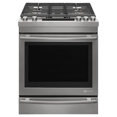 Jennair JGS1450FS Euro-Style 30" Slide-In Gas Range Slide In Ranges front control slide-in stove
