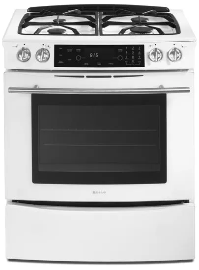 Jennair JGS8750BDW Slide-In Gas Range Slide In Ranges front control slide-in stove