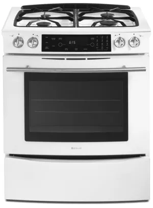 Jennair JGS8750BDW Slide-In Gas Range Slide In Ranges front control slide-in stove