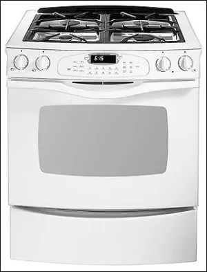 Jennair JGS8850ADW Slide-In Gas Convection Range Slide In Ranges front control slide-in stove