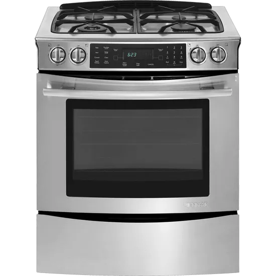 Jennair JGS8850CDS Slide-In Gas Range With Convection, 30" Slide In Ranges front control slide-in stove