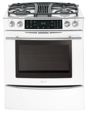 Jennair JGS9900BDF Downdraft Slide-In Gas Range With Convection Slide In Ranges front control slide-in stove