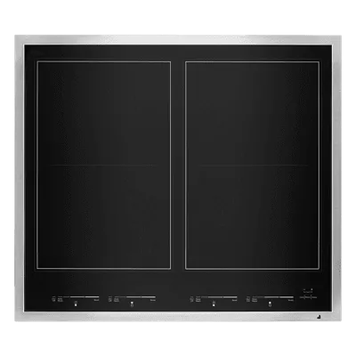 Jennair JIC4724HS Lustre Stainless 24" Induction Flex Cooktop Induction portable induction cooktop double burner