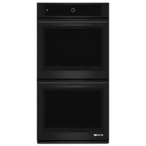 Jennair JJW2827DB Black Floating Glass 27" Double Wall Oven With Multimode Convection System Wall Ovens convection wall oven with steam assist