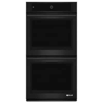 Jennair JJW2827DB Black Floating Glass 27" Double Wall Oven With Multimode Convection System Double Wall Ovens built-in double oven 30 inch