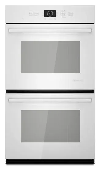 Jennair JJW2830WW White-On-White Jenn-Air Double Wall Oven With Multimode Convection, 30" Wall Ovens convection wall oven with steam assist