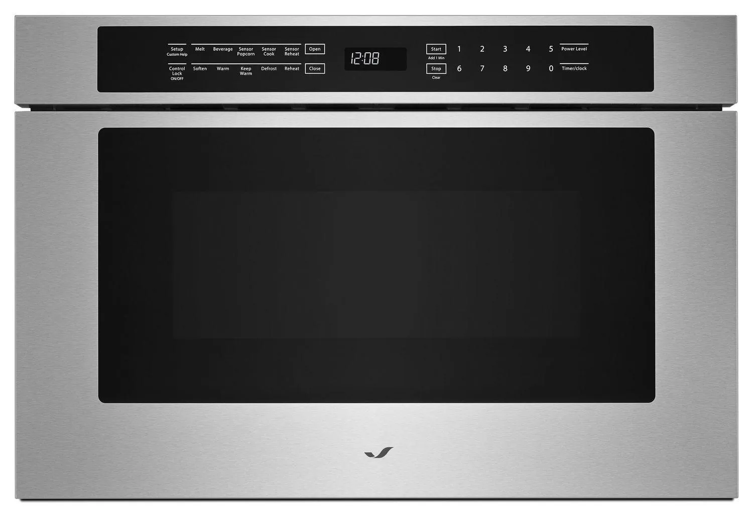Jennair JMDFS24GS Stainless Steel 24" Under Counter Microwave Oven With Drawer Design Stainless Steel Built In Microwaves best built-in microwave deals