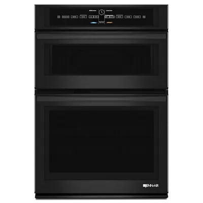 Jennair JMW3430DB Black Floating Glass 30" Microwave/Wall Oven With V2 Vertical Dual-Fan Convection System Microwave Wall Oven Combos built-in oven microwave combo stainless