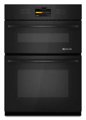 Jennair JMW3430WB Black Jenn-Air Combination Oven With V2&#8482; Vertical Dual-Fan Convection System, 30" Microwave Wall Oven Combos built-in oven microwave combo stainless