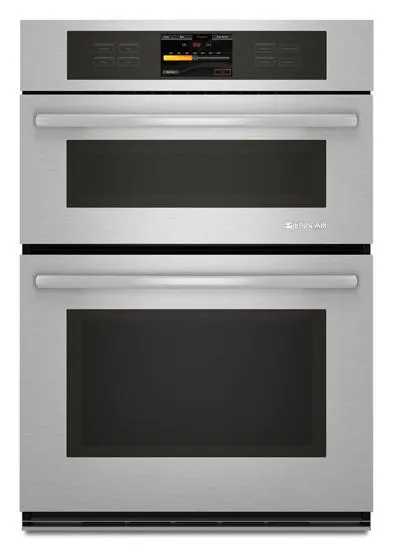 Jennair JMW3430WS Stainless Steel Jenn-Air Combination Oven With V2&#8482; Vertical Dual-Fan Convection System, 30" Microwave Wall Oven Combos built-in oven microwave combo stainless