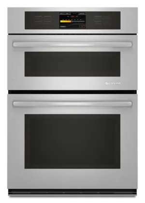 Jennair JMW3430WS Stainless Steel Jenn-Air Combination Oven With V2&#8482; Vertical Dual-Fan Convection System, 30" Microwave Wall Oven Combos built-in oven microwave combo stainless