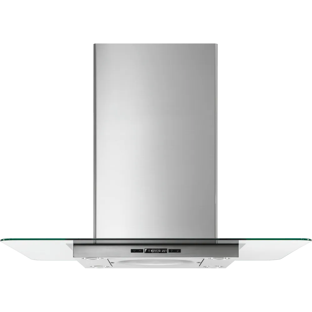 Jennair JXI5042WS 42" Glass Collection Island-Mount Canopy Hood Ventilation Jenn-Air Ventilation Range Hoods high suction kitchen exhaust hood