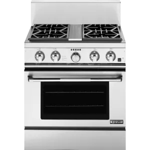 Jennair PRD3030NP 30" Pro-Style Dual-Fuel Range With Convection Ranges Jenn-Air Slide In Ranges front control slide-in stove