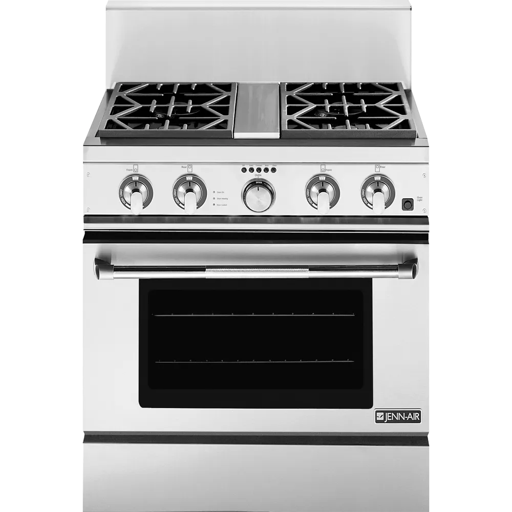 Jennair PRD3030NP 30" Pro-Style Dual-Fuel Range With Convection Ranges Jenn-Air Slide In Ranges front control slide-in stove