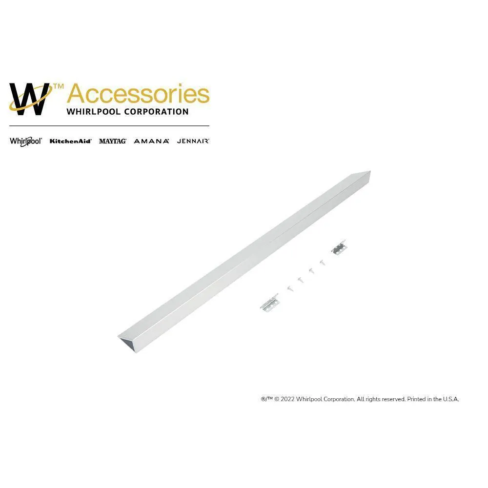 Jennair W10113901A Slide-In Range Rear Filler Kit, Stainless Steel