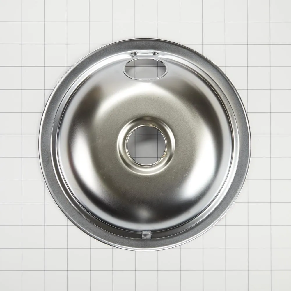 Jennair W10196405RW Electric Range Round Burner Drip Bowl, Chrome