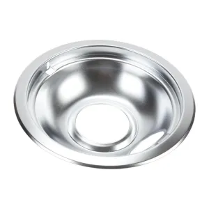Jennair W10196406RW Electric Range Round Burner Drip Bowl, Chrome Range Accessories oven racks and replacement trays