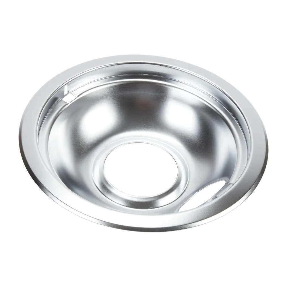 Jennair W10196406RW Electric Range Round Burner Drip Bowl, Chrome Range Accessories oven racks and replacement trays