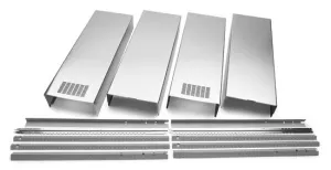 Jennair W10272072 Island Hood Chimney Extension Kit - Stainless Steel Hood Accessories LED light kits for hoods