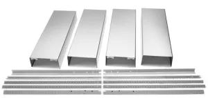 Jennair W10272078 Island Hood Chimney Extension Kit - Stainless Steel Hood Accessories LED light kits for hoods