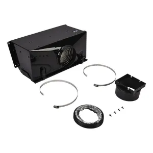 Jennair W10620783 Ductless Downdraft Vent Kit, Black Hood Accessories charcoal filters for range hoods