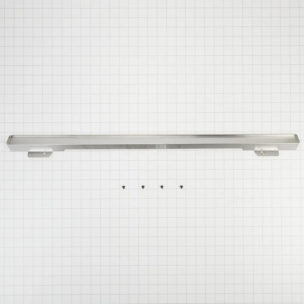 Jennair W10727416 30" Warming Drawer Heat Deflector, Black/Stainless Steel