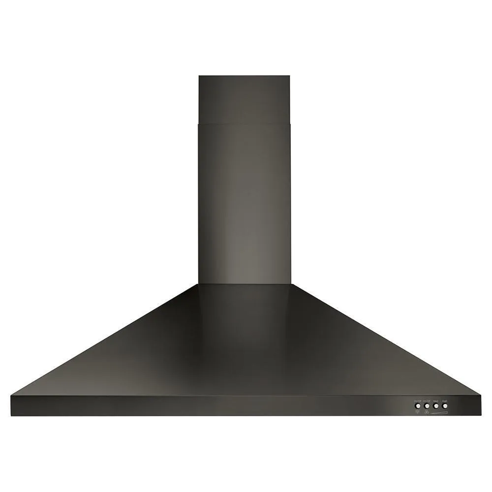 Jennair WVW53UC6HV 36" Contemporary Black Stainless Wall Mount Range Hood Convertable Hoods quiet convertible vent hood
