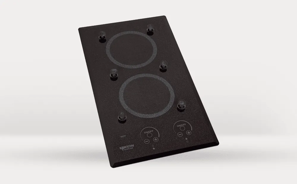 Kenyon B40576LPUPS 240V Lite-Touch Q 2 Burner Trimline With Pups