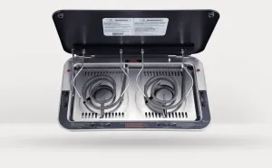 Kenyon B61149 240V Alcohol/Electric 2 Burner Electric slide-in electric cooking range