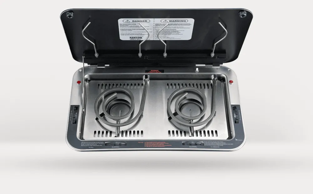 Kenyon B61149 240V Alcohol/Electric 2 Burner