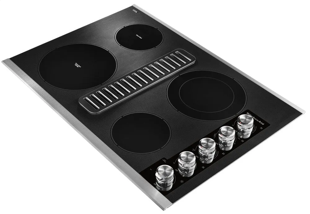 Kitchenaid KCED600GSS 30" Electric Downdraft Cooktop With 4 Elements - Stainless Steel