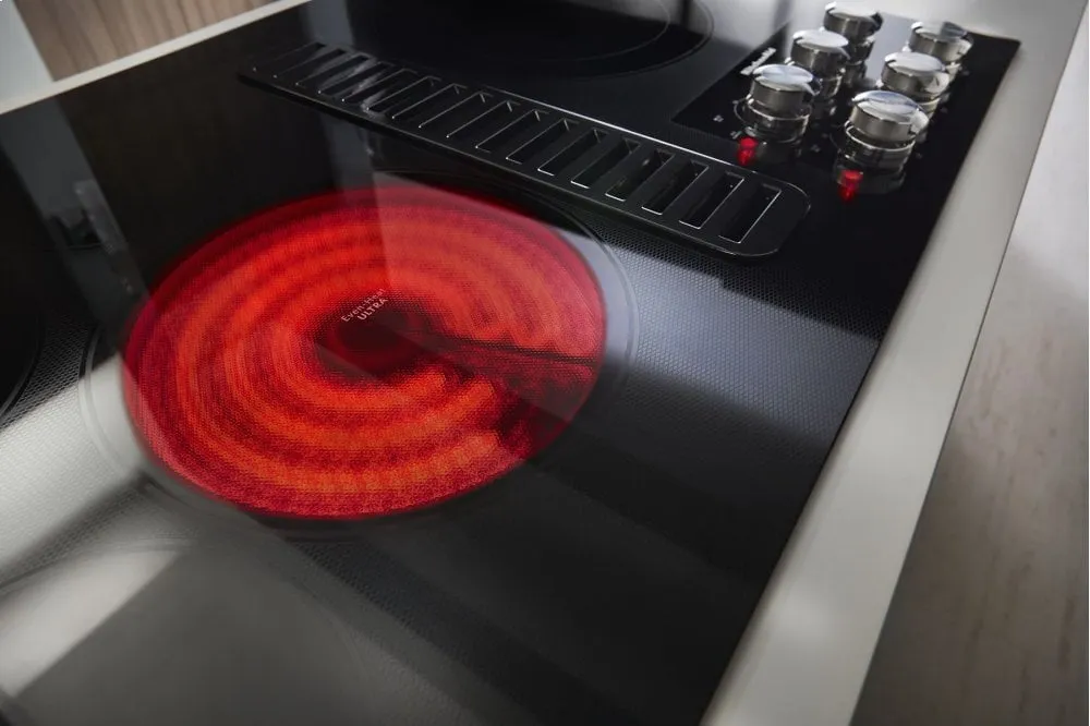Kitchenaid KCED606GBL 36" Electric Downdraft Cooktop With 5 Elements - Black