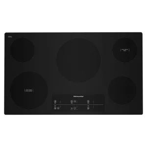 Kitchenaid KCES956KBL 36" Electric Cooktop With 5 Elements And Touch-Activated Controls Electric slide-in electric cooking range