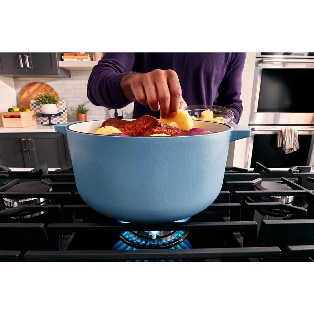 Kitchenaid KCGG530PBL 30" Gas-On-Glass Cooktop