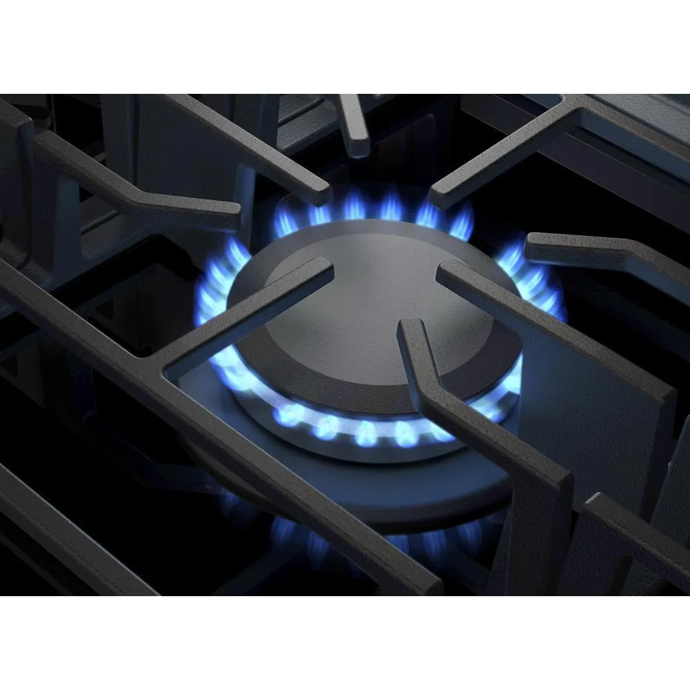 Kitchenaid KCGG530PBL 30" Gas-On-Glass Cooktop