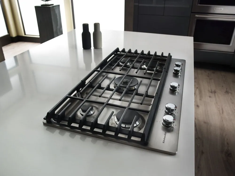 Kitchenaid KCGS550ESS 30" 5-Burner Gas Cooktop - Stainless Steel