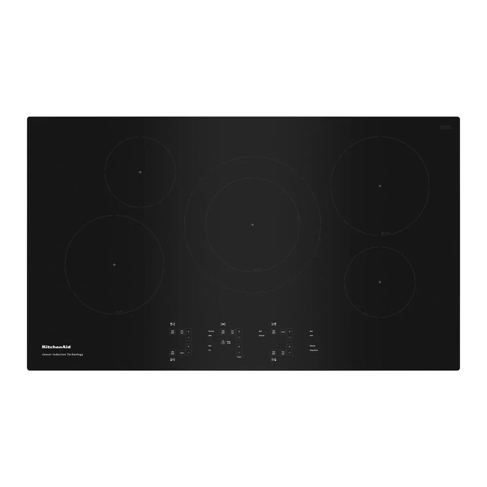 Kitchenaid KCIG556JBL 36-Inch 5-Element Sensor Induction Cooktop Electric slide-in electric cooking range