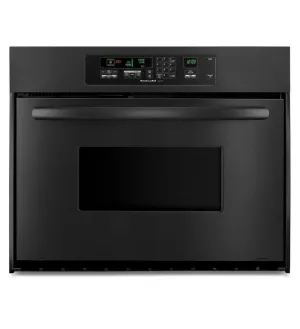 Kitchenaid KEBC147VBL Kitchenaid 24-Inch Convection Single Wall Oven, Architect Series Ii Handle - Black Wall Ovens convection wall oven with steam assist