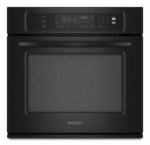 Kitchenaid KEBK101SBL Single Oven 30" Width 4.3 Cu. Ft. Capacity Thermal Oven With Two-Element Balanced Baking And Roasting Architect Series Ii Wall Ovens convection wall oven with steam assist