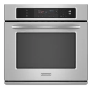 Kitchenaid KEBK101SSS Single Oven 30" Width 4.3 Cu. Ft. Capacity Thermal Oven With Two-Element Balanced Baking And Roasting Architect Series Ii Single Wall Ovens single oven with self-cleaning feature